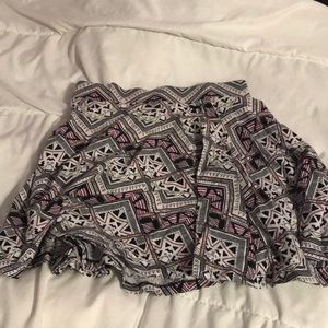 Pink Patterned Skirt